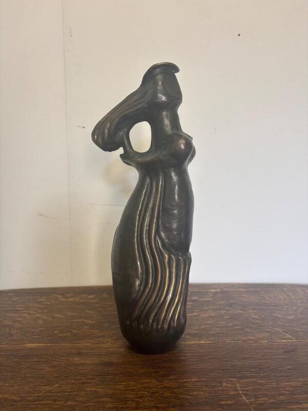 Arisztid Szendy ( 1936 - 2013 ) vase en dinanderie piece unique