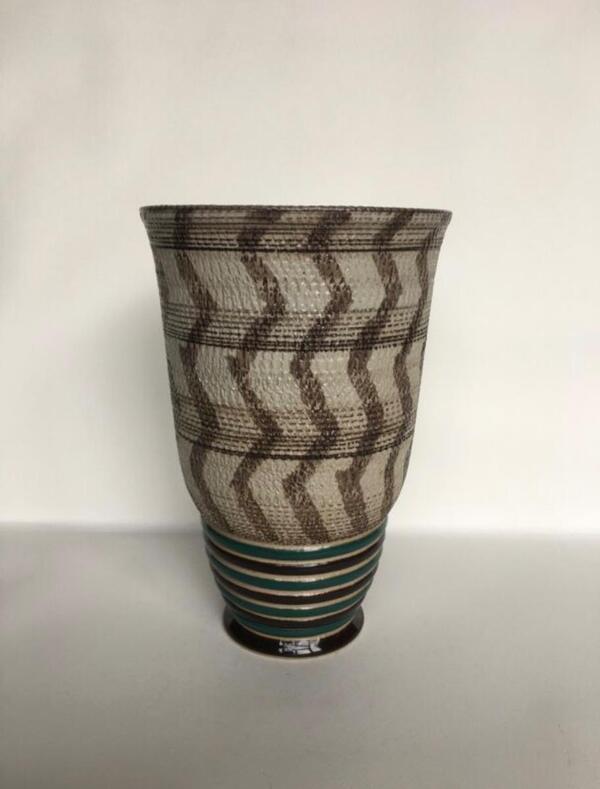 Lucien Brisdoux (1878 - 1963) beau vase art deco France vers 1940