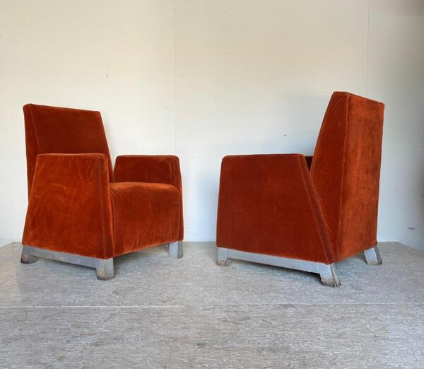 Paire de fauteuils styl  art deco france vers 1960