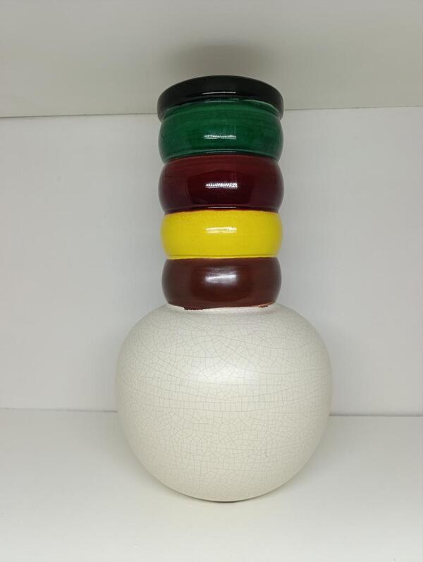 Pol Chambost ( 1906 - 1983 ) rare vase en ceramqiue 