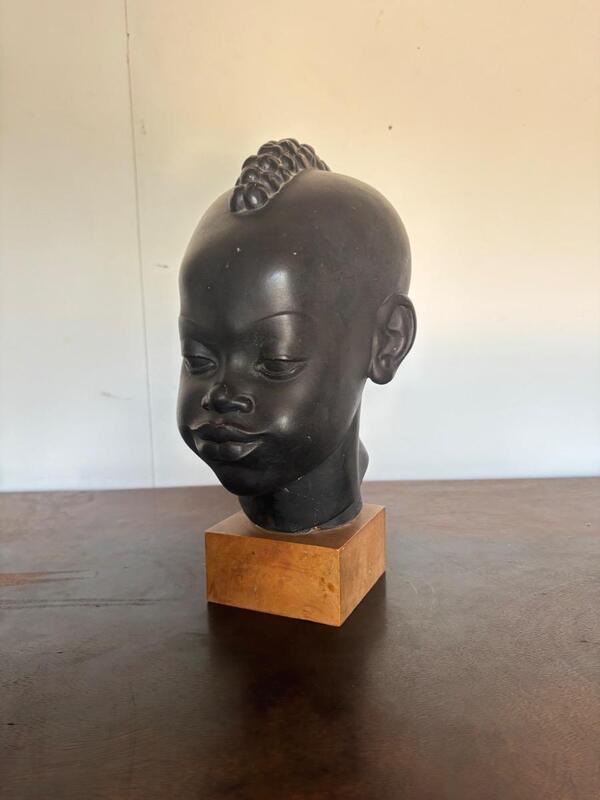Riccardo Scarpa ( 1905 - 1999 ) sculpture africaniste en terre cuite 