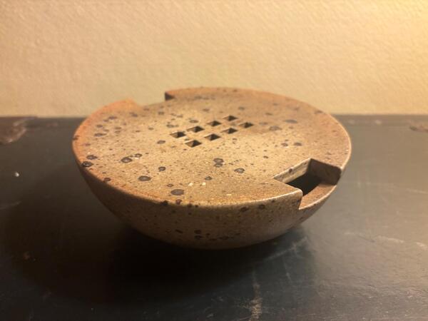 Robert Deblander ( 1924 - 2010 ) vase architectural en gres